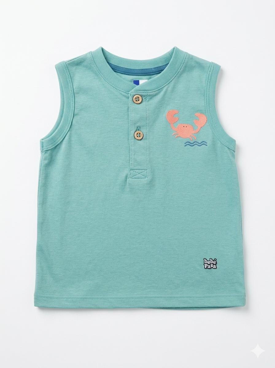 CAMISETA TURQUESA 18M