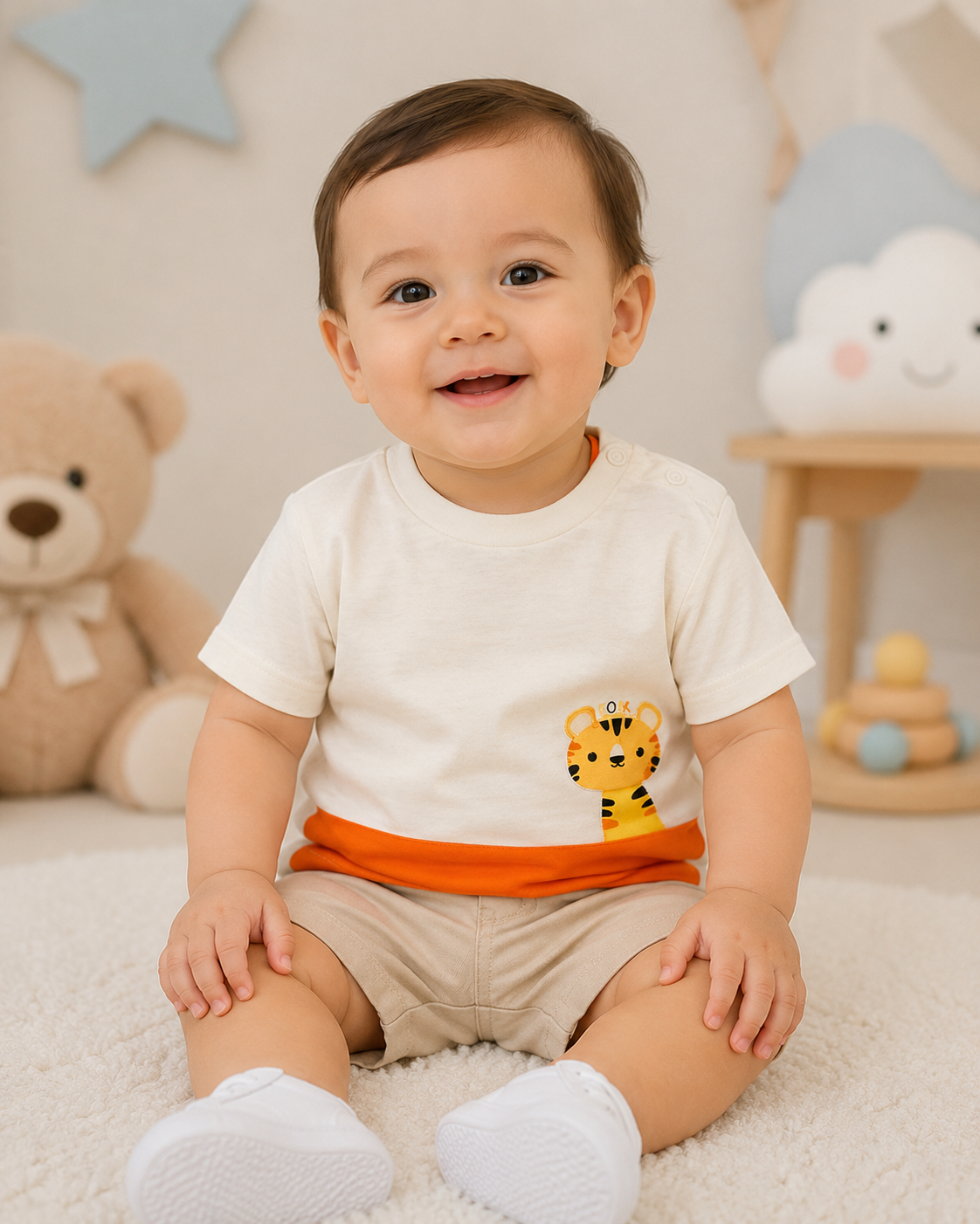 CAMISETA NIÑO POLITO TIGRE 12M
