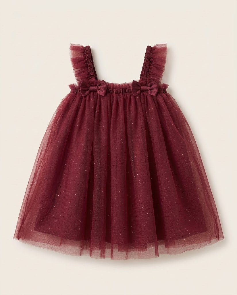 Vestido Tul Tiras Niña