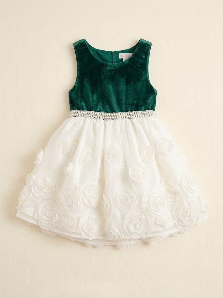 Vestido Terciopelo Falda Niña