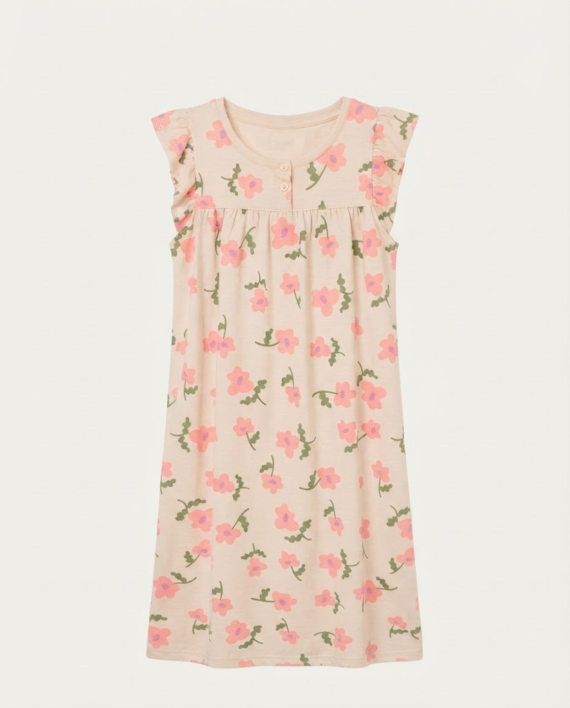 PIJAMA CAMISÓN BEIGE T10