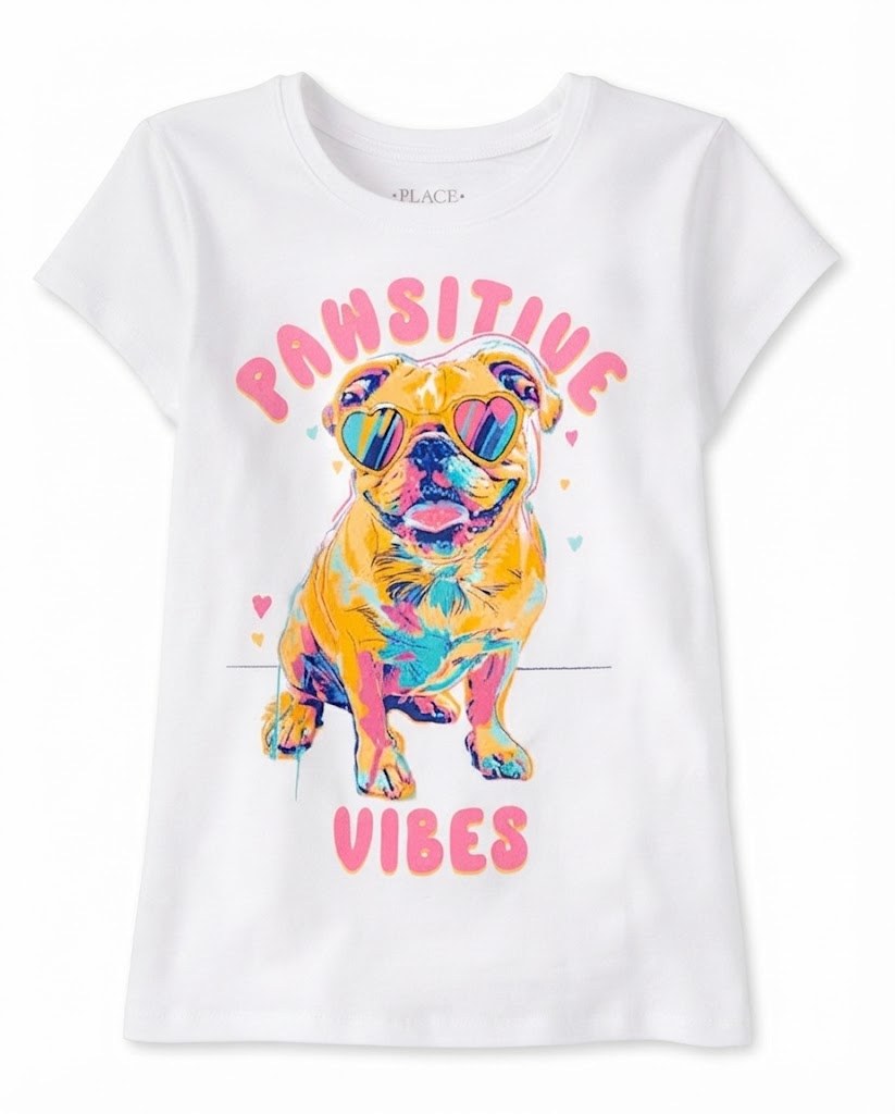 CAMISETA NIÑA PLACE BLANCA