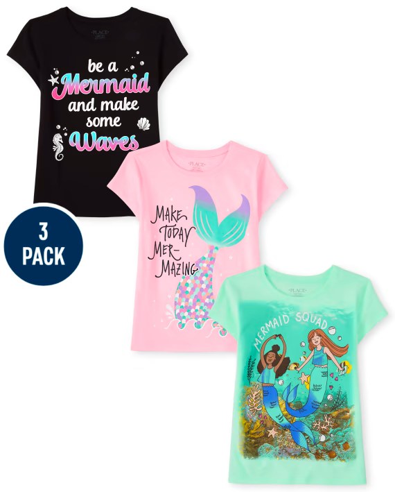 CAMISAS NIÑA PLACE X3