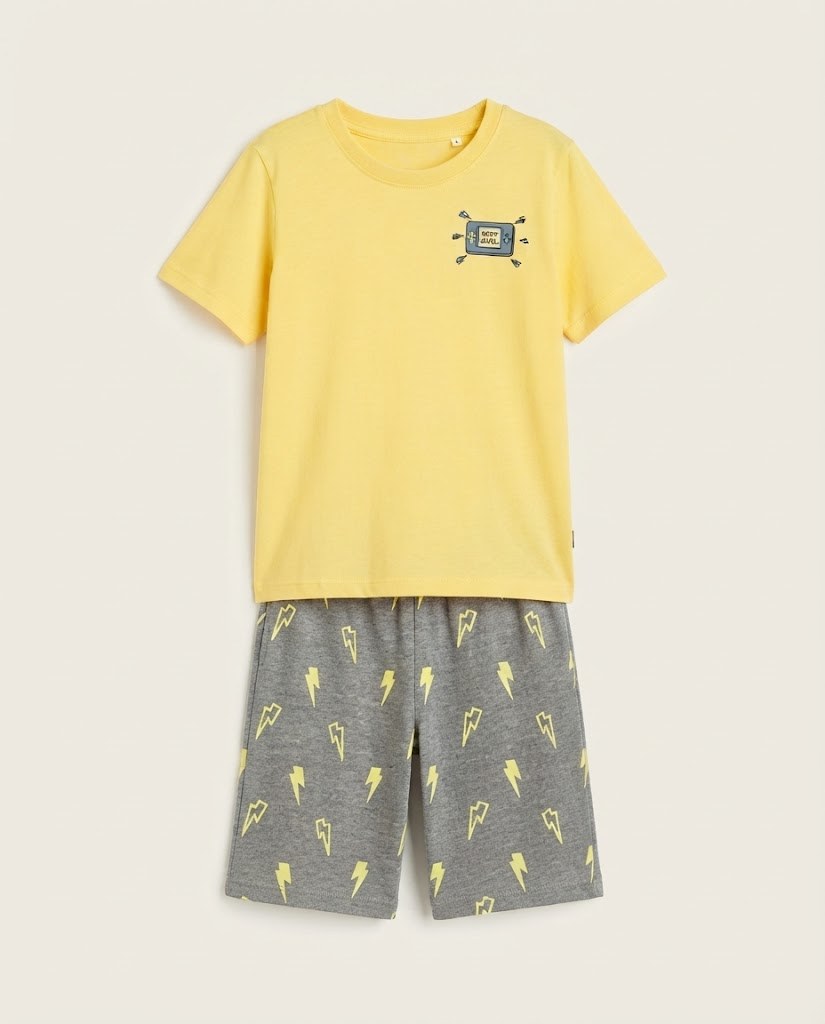 PIJAMA AMARILLA CORTA