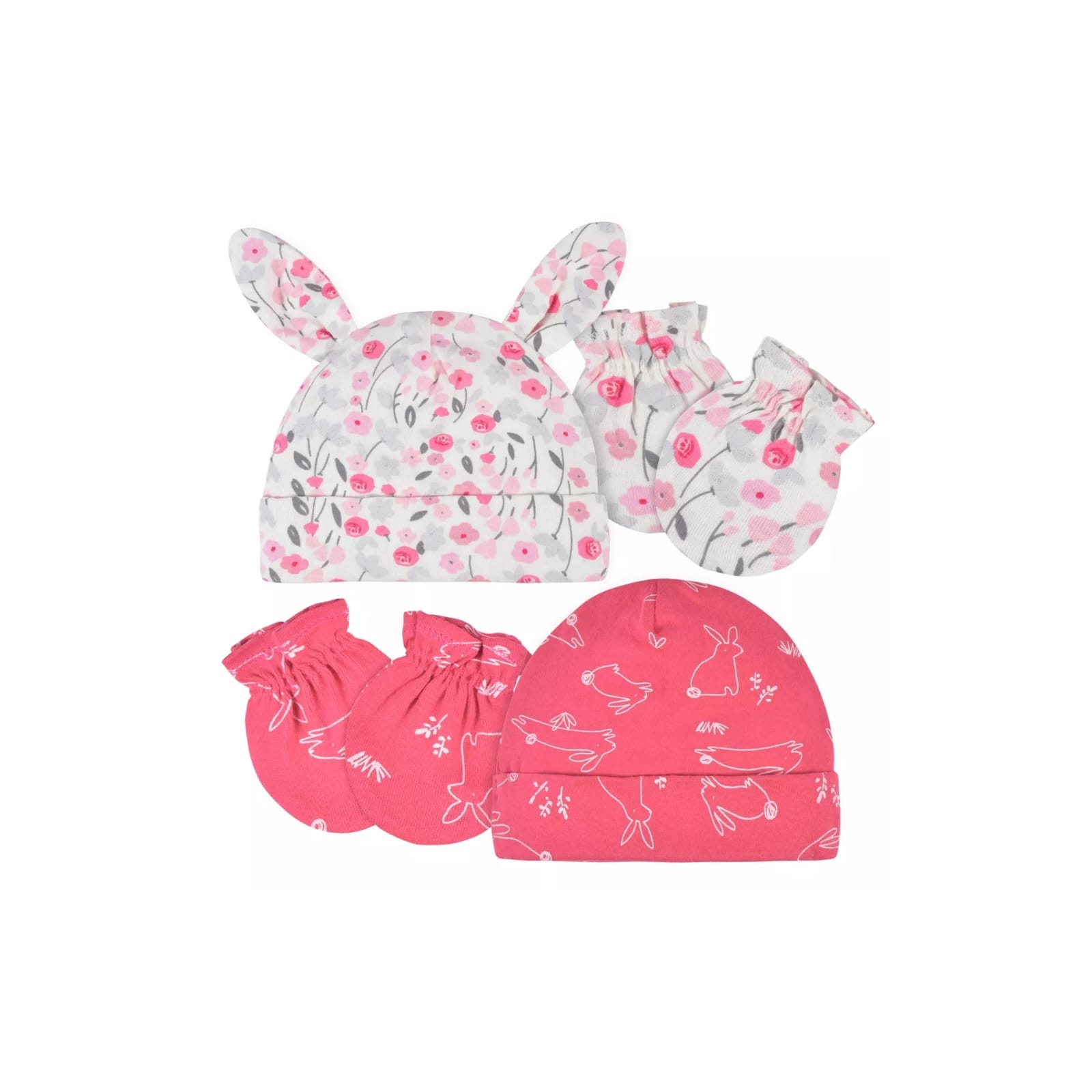 Set De Gorro Y Guantes Para Bebé Niña