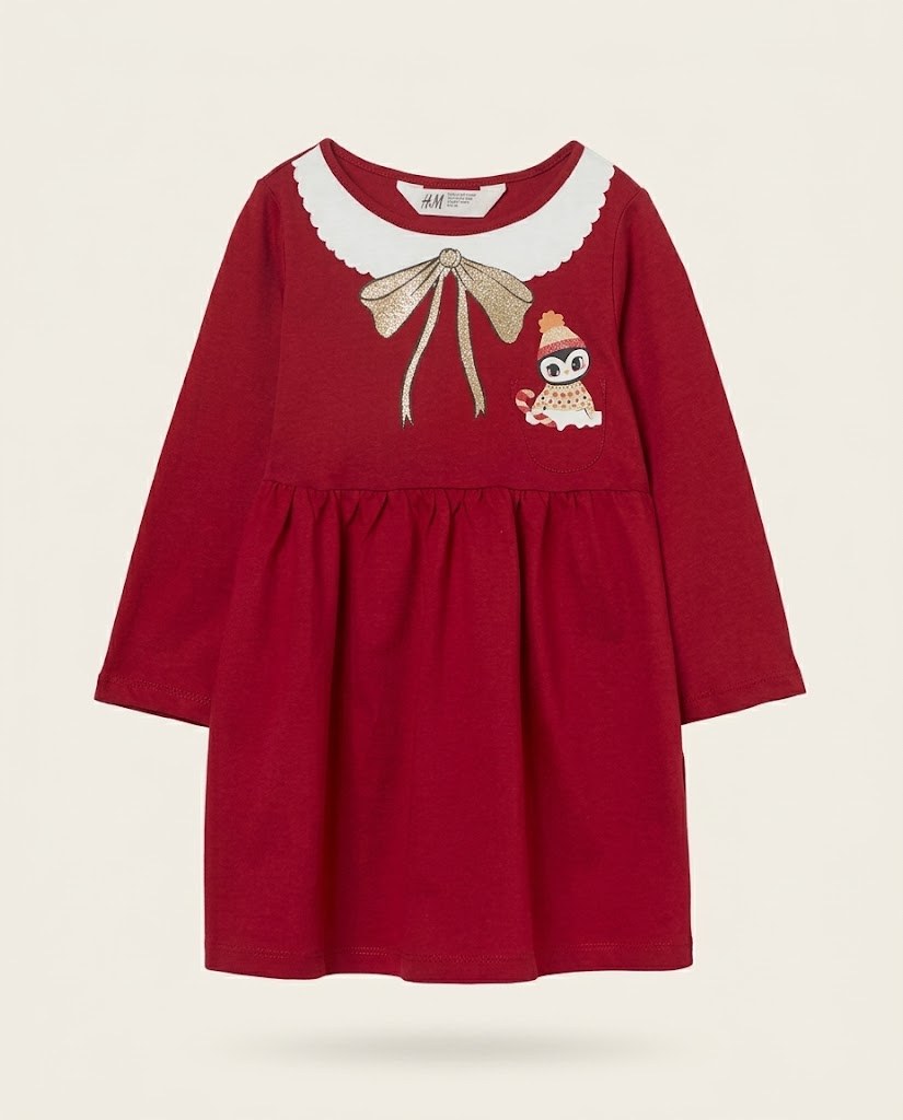 Vestido Lazo Navideño Niña