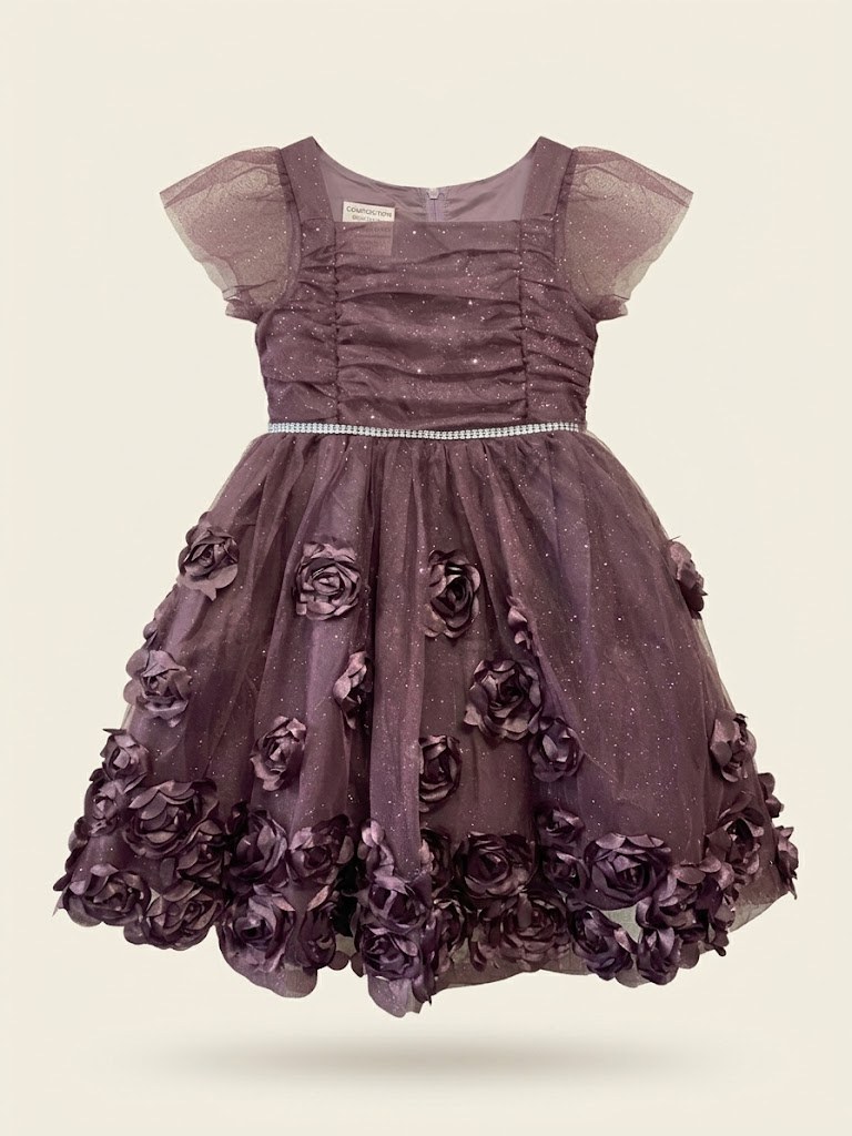 Vestido Tul Flores Niña