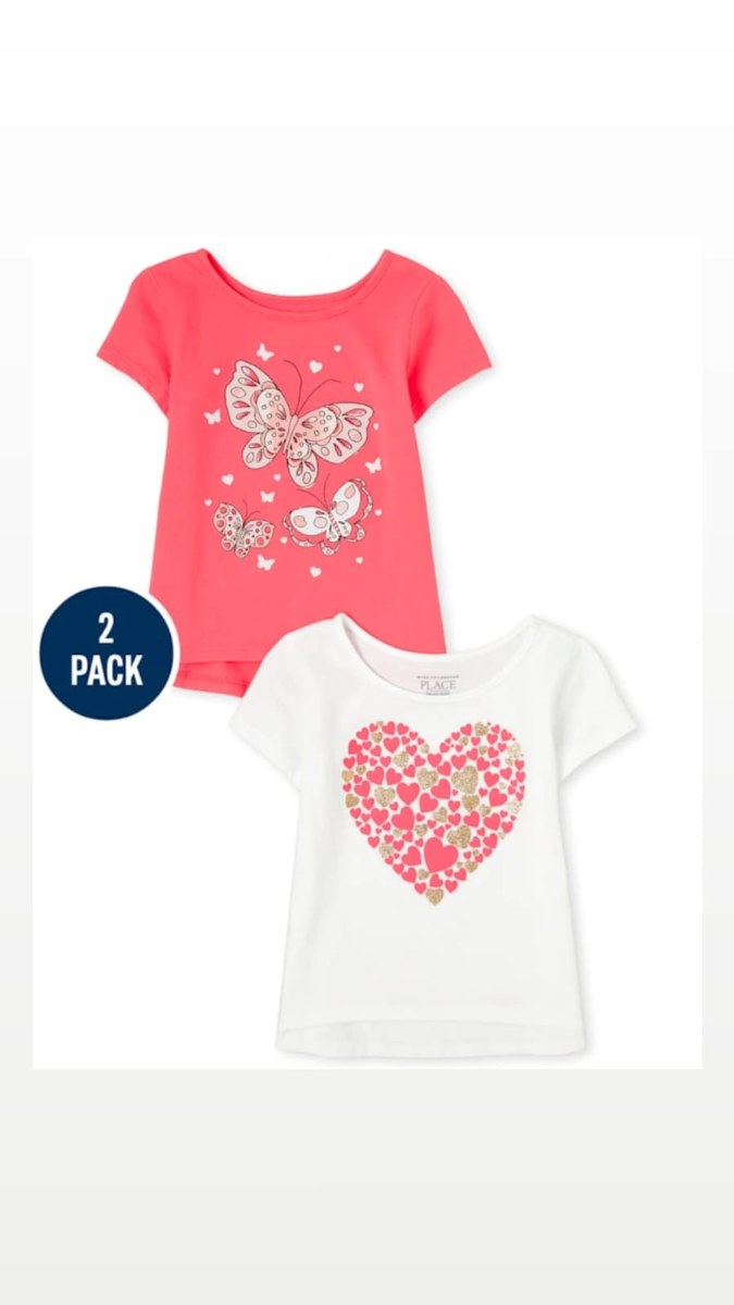 CAMISETA PARA NIÑA X2