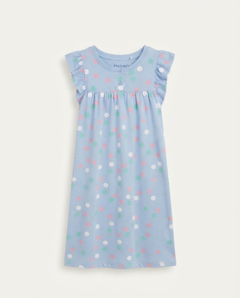 PIJAMA CAMISON CESTE BOLITAS T6