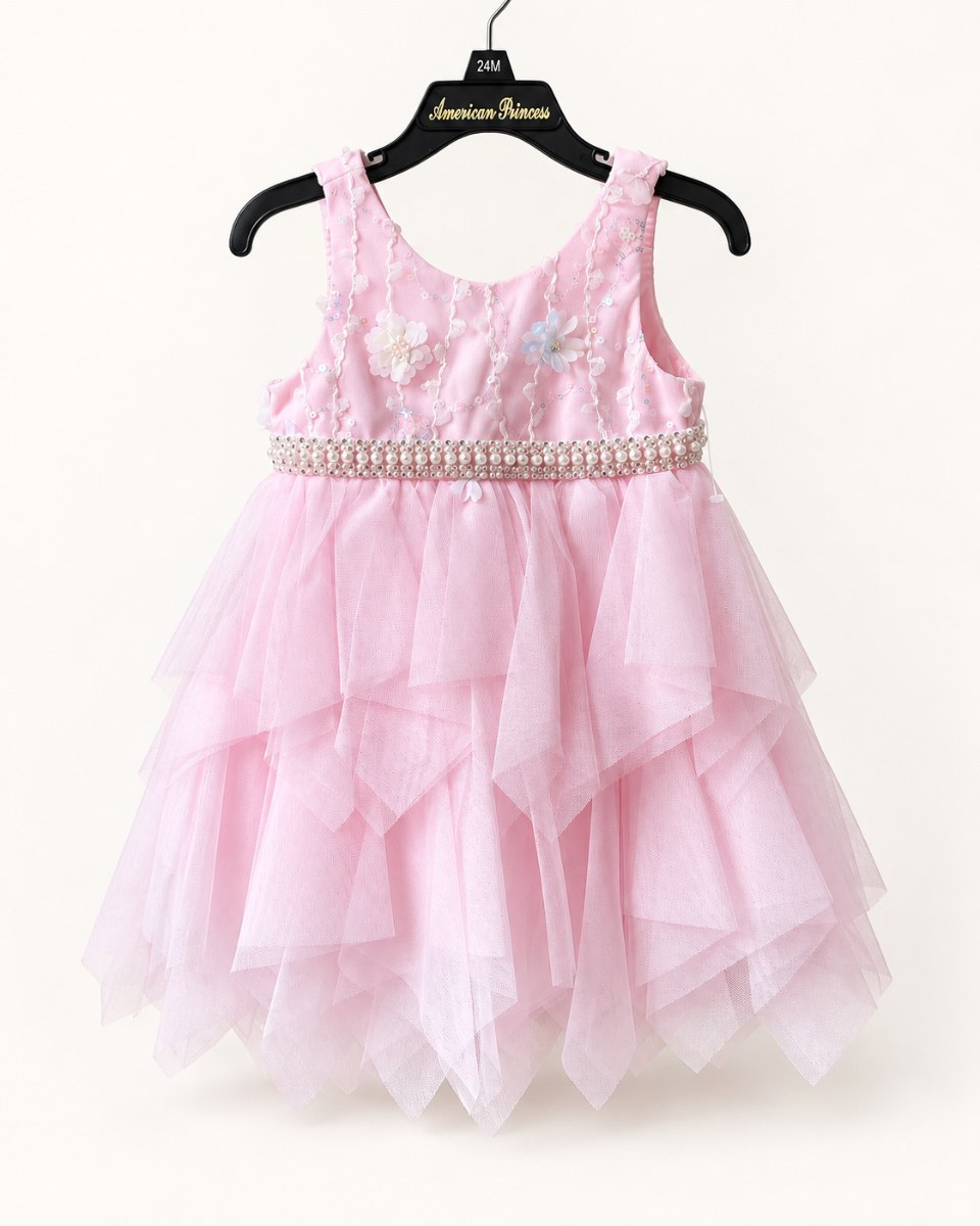 Vestido Capas Flor Niña