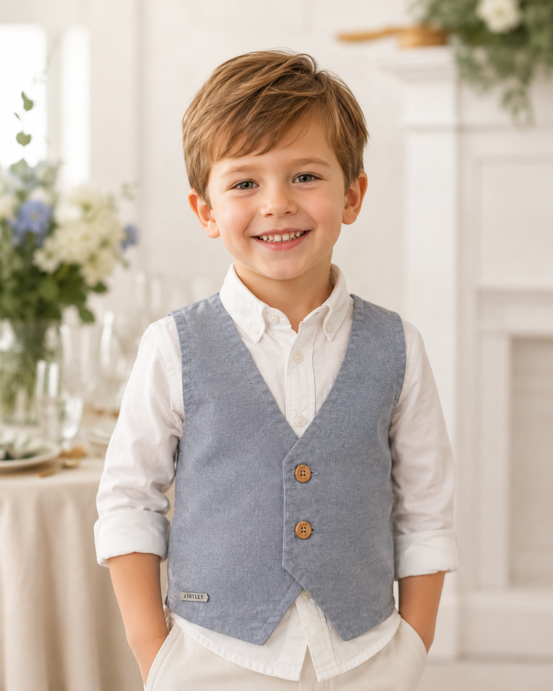 Chaleco Formal Para Bebé y Niño Pequeño