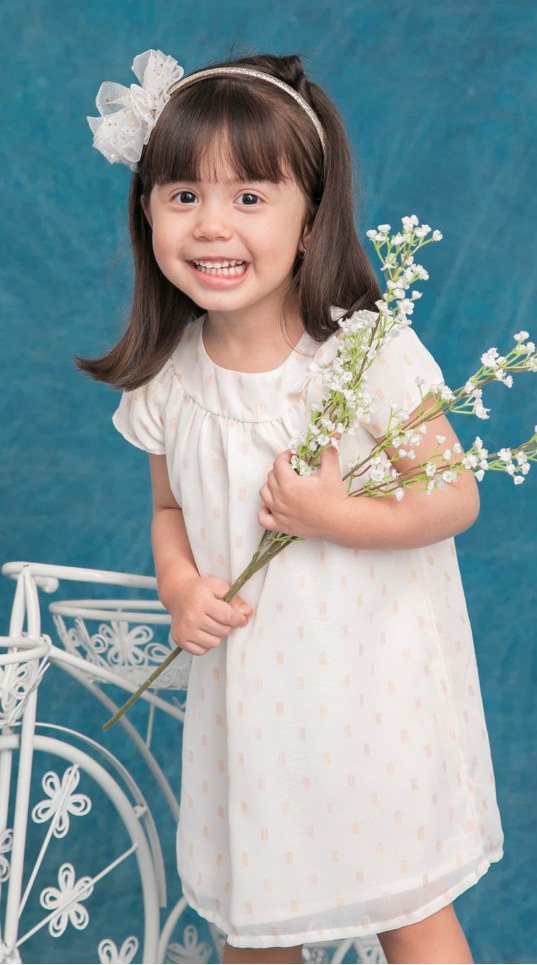 VESTIDO DE NIÑA MICA LUREX
