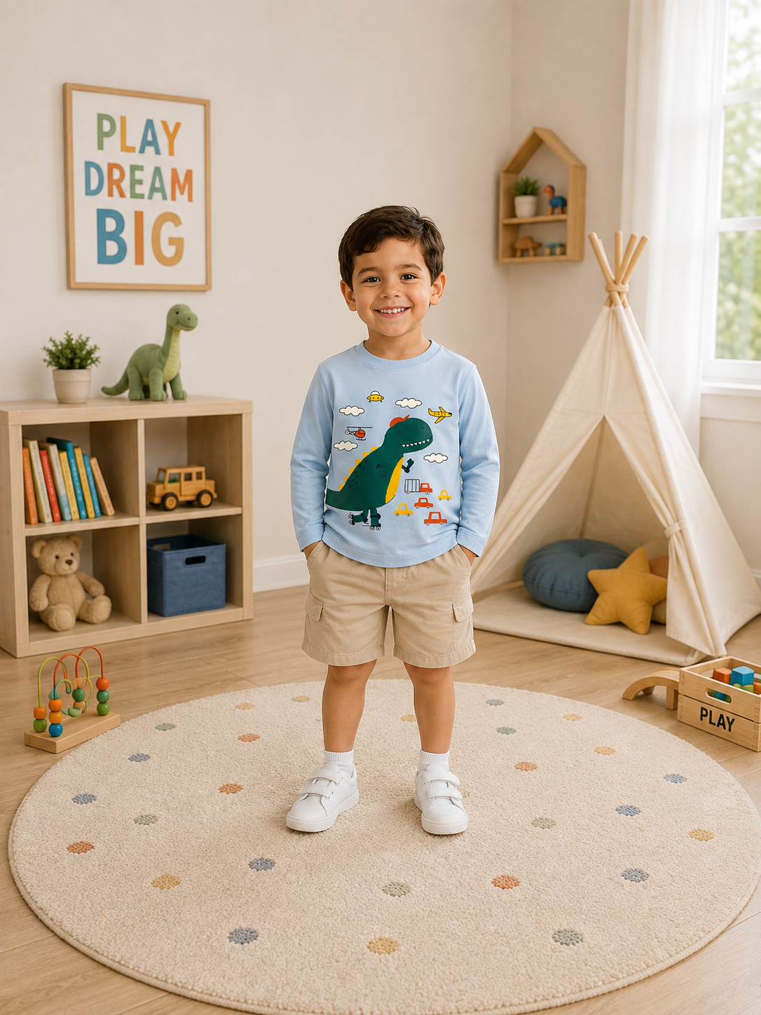 Buzo Dinosaurio Niño