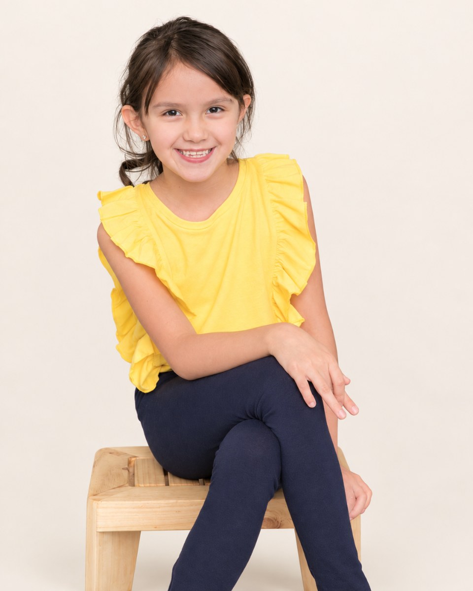 Blusa Arandelas Niña Pequeña