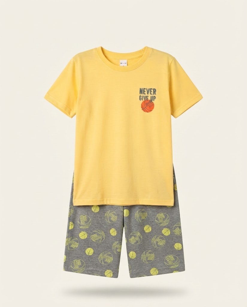 PIJAMA CORTA AMARILLA