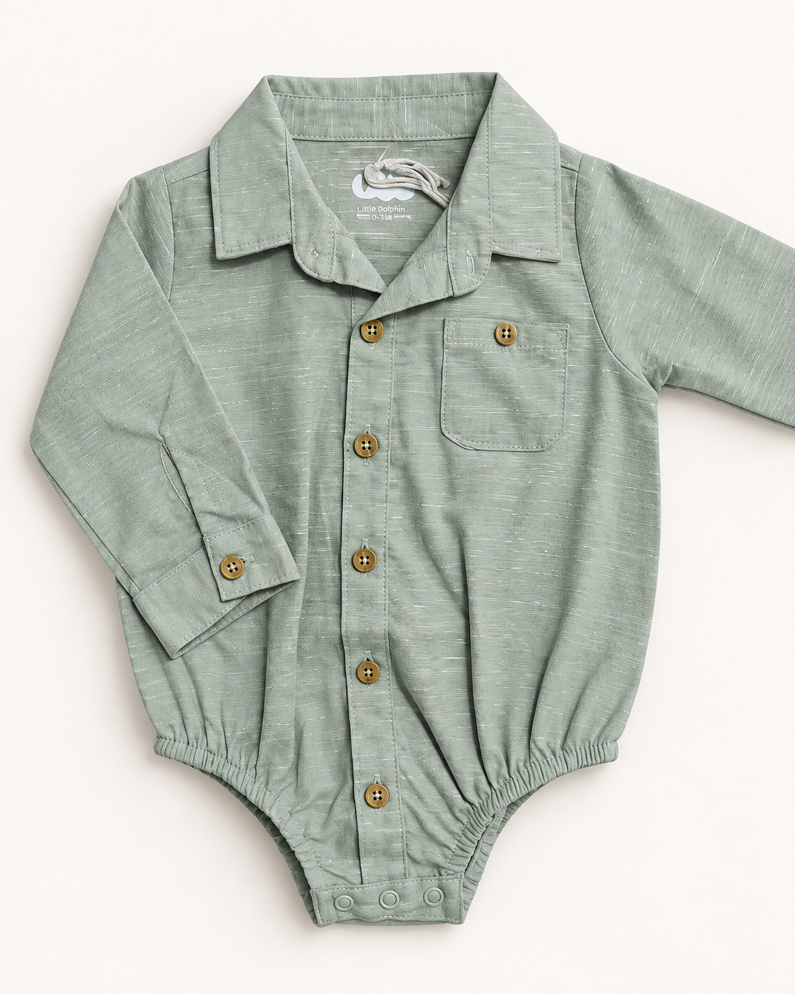 Camisa Body Manga Larga Bebe Niño