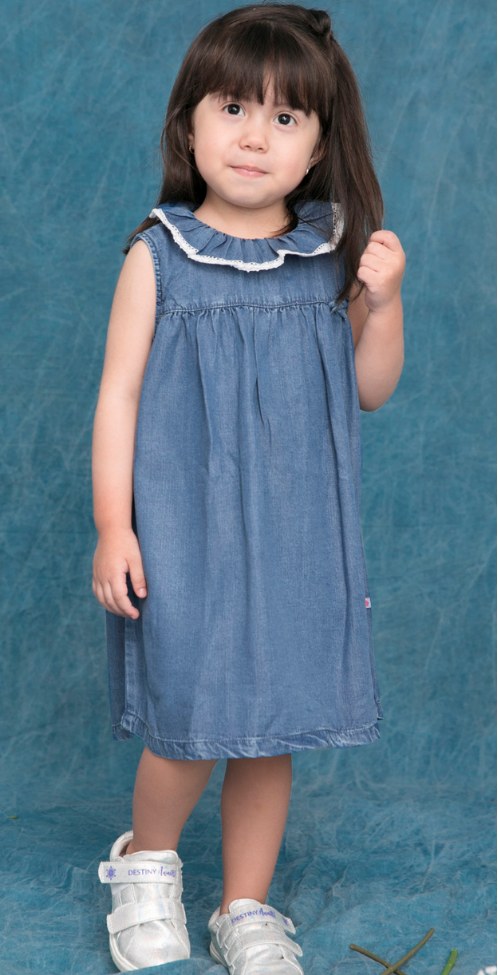 Vestido Denim Niña Mica 