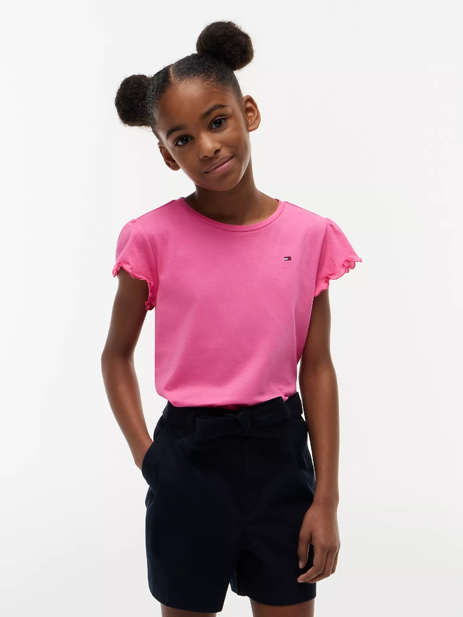 CAMISETA DE NIÑA ROSA TH