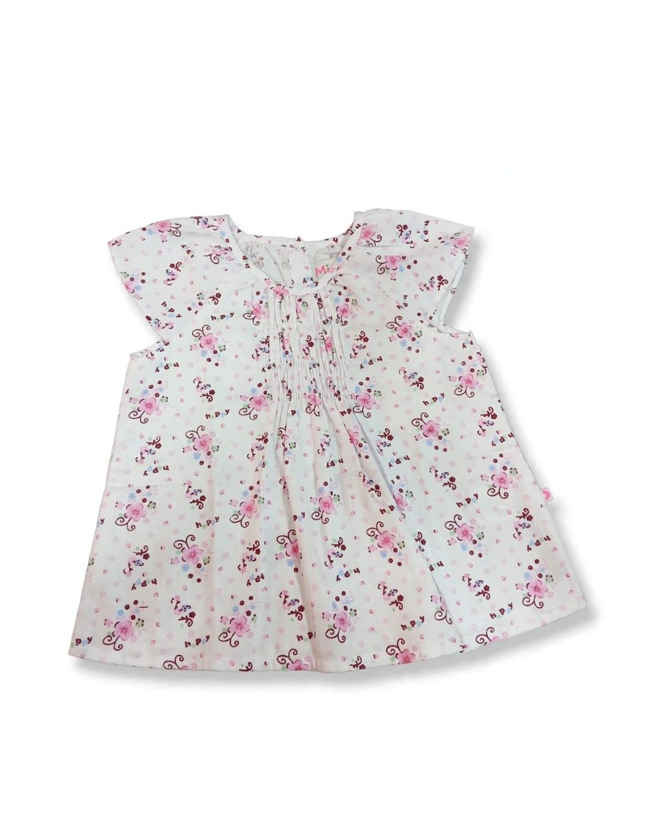 BLUSA BORLAS FLORAL PARA NIÑA