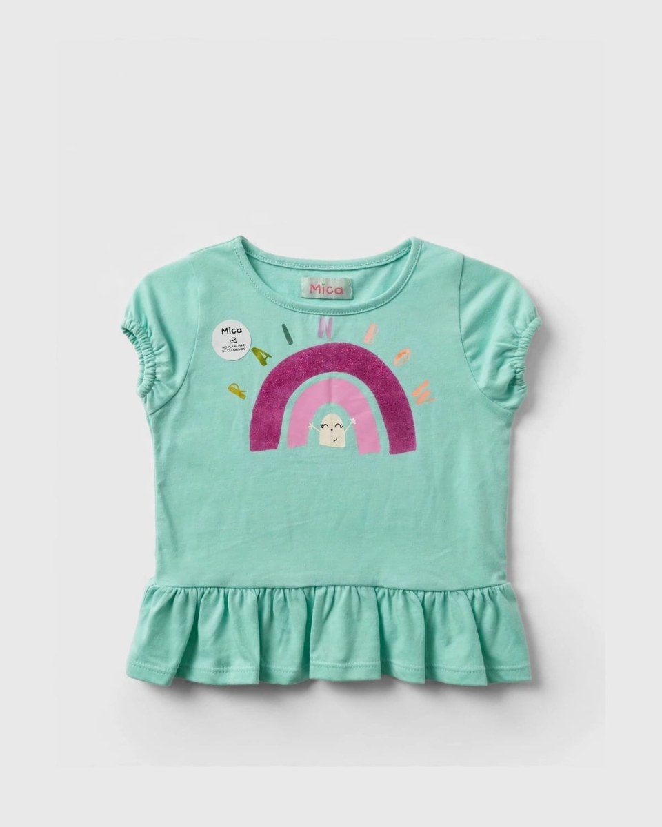 BLUSA CON RUEDO PARA NIÑA